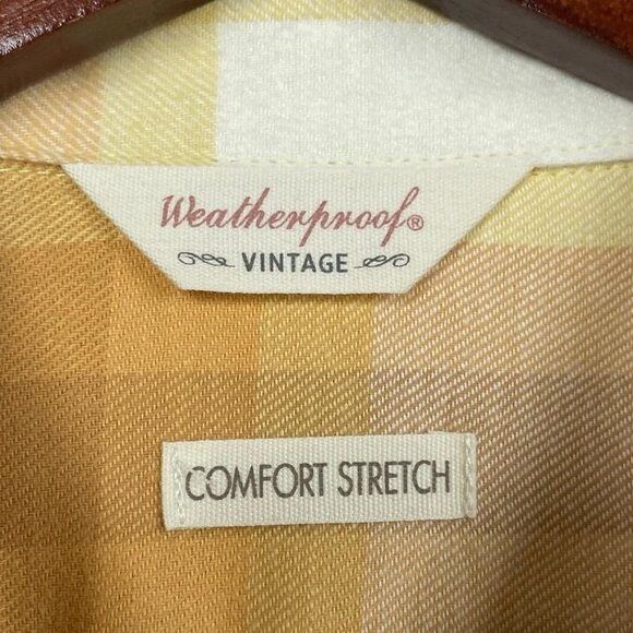 Weatherproof Vintage Women's Flannel Shirt Small Plaid Button Down a1627 - Picture 3 of 10